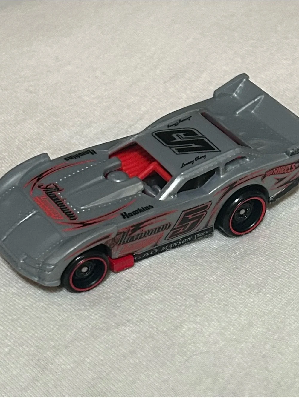Hot Wheels Maximum Leeway Silver No. 5 Track Stars Series Diecast Car